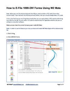 e file 1099 with irs